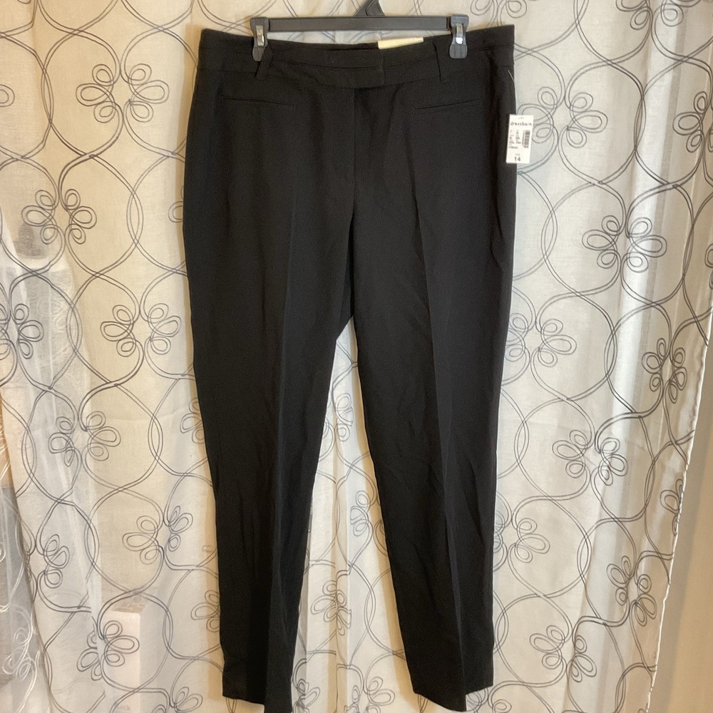 Women's Dress Barn Black‎ Dress Pants Slim Leg Size 14